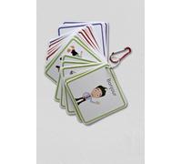 SIMAO TOYS Porte-clé Autisme Enfant - 36 Cartes Pictogrammes Comportements Sociaux - Communication Positive, Humeurs & Règles - Outil Éducatif TSA/TDAH - PCS PECS