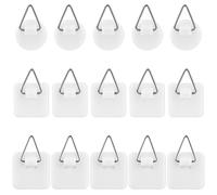 simarro Lot de 15 cintres adhésifs pour plaques murales, crochets de suspension adhésifs sans clous invisibles pour panneaux de mousse, crochets de suspension pour cadre photo, décoration murale