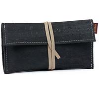 SIMARU Blague à Tabac en Cuir de Liège avec Compartiments pour Briquets, Filtres et Papiers - Blague à Tabac Écologique pour Hommes et Femmes