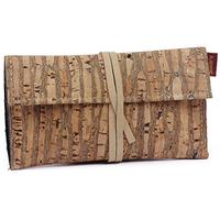 SIMARU Blague à Tabac en Cuir de liège/liège, Blague à Tabac, inclut des Compartiments pour briquets, filtres et papiers, Blague à Tabac roulante pour Hommes et Femmes (raizes)
