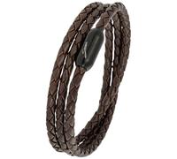 Simaru bracelet en cuir Made in Germany, bracelet enrouleur tressé, cuir de première qualité de Catalogne avec fermeture magnétique, imperméable & doux pour la peau 4mm