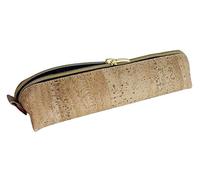 Simaru Pochette de Crayons Trousse pour Crayons en liège, Pochette avec Fermeture à glissière de Haute qualité, Porte-Crayons en Plusieurs Couleurs pour Femmes et Hommes (Beige)