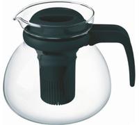 SIMAX 022 002 002 Boîte à thé verre / plastique Svatava 1, 5 l H:15cm, noir/clair