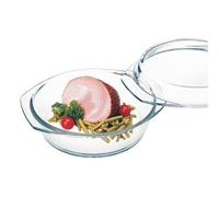 Simax Bol en Verre Rond avec Couvercle Forme de Four Verre Borosilicate