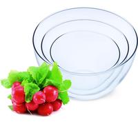SIMAX Set de bols en verre 3pcs, volume 0,75l, 1,5l, 2,5l