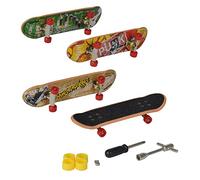 Simba 103306084 Finger Skateboard Lot de 4 Jouets à Doigts imprimés, 9 cm, à partir de 5 Ans