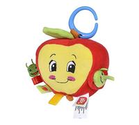 Simba 104010086 - ABC Activity Pomme, Jouet pour bébé, avec Chenille à Tirer et différents matériaux, 18 cm, à partir de 3 Mois