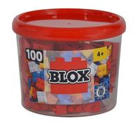 Simba - 104114111 - Ensemble de Blocs de Construction - Blox 4 - 100 Pièces - Rouge