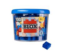 Simba - 104114112 - Ensemble de Blocs de Construction - Blox 4 - 100 Pièces - Bleu
