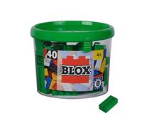 Simba 104114537 - Blox - 40 Blocs de Construction Verts pour Enfants à partir de 3 Ans - 8 Briques dans Une boîte - Qualité supérieure - Entièrement compatibles avec de Nombreux Autres Fabricants
