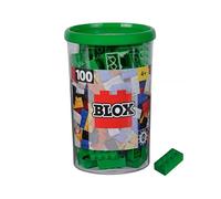 Simba 104114542 Blox, 100 Blocs de Construction Verts pour Enfants à partir de 3 Ans, 8 Pierres, en boîte, Haute qualité, entièrement compatibles avec de Nombreux Autres Fabricants