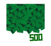 Simba 104114547 - Blox - 500 Blocs de Construction Verts pour Enfants à partir de 3 Ans - 8 Briques - en Carton - Qualité supérieure - Entièrement compatibles avec de Nombreux Autres Fabricants