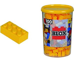 Simba - 104118898 - Ensemble de Blocs de Construction - Blox 8 - 100 Pièces - Jaune
