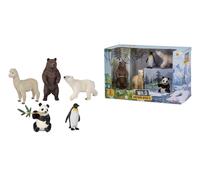Simba 104343104 Toy Figures, Wild Animals - Set with Wild Animals Toys, Brown Be