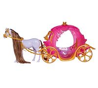 Simba 104663349 - Steffi Love Light Pumpkin Carriage, carrosse de Conte de fées avec Superbe Fonction Lumineuse, 67 cm, poupée 29 cm, à partir de 3 Ans