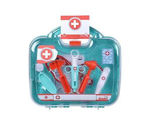 Simba 105541002 Grand étui de médecin, Couvercle Transparent, 10 pièces, 30 x 28 cm, à partir de 3 Ans