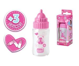 Simba 105560009 - Biberon Magique, avec Son, avec Lait Qui disparaît, 3 Sons de bébé, 13 cm, pour Enfants à partir de 3 Ans