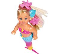 Simba 105733318 Evi Love Swimming Sirène/Evi la Sirène/Peut Nager/avec Figurine de Poisson/Poupée/Dressage / 12 cm pour Enfants à partir de 3 Ans