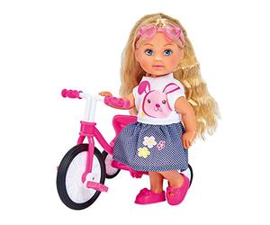 Simba 105733347 Evi Love Tricycle, Poupée pour Enfants à partir de 3 Ans, 12 cm