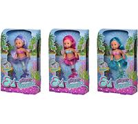 Simba 105733482 - Poupée Evi Love Glitter Mermaid avec Queue de sirène Qui Brille Lorsque Vous secouez