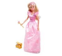 Simba 105733710 Steffi Love Princess Diamond Poupée Princesse avec Coffre au trésor Magique, Sceptre et Diamants, 29 cm, à partir de 3 Ans