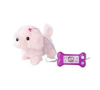 Simba 105893237 Chichi Love Little Puppy, Deux Fonctions, contrôlé par câble, Marche, aboie et vacille avec la Queue, 17 cm, à partir de 3 Ans