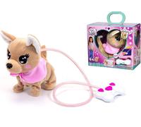 Simba 105893542 - ChiChi Love Loomy, avec télécommande à fil lumineuse, peut courir, aboyer et remuer la queue, 20cm, Pour les enfants à partir de 3 ans