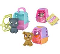 Simba 105950125 - Pamper Petz Mini - Pamper Petz Mini Bébés animaux avec patte magique qui révèle s'il s'agit d'UNE fille ou d'un garçon, Disponible en chien, chat ou lapin, à partir de 1 an