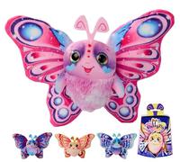 Simba 105951575 - Fluffyfly Papillon à Gonfler (30 cm) - Doudou Gonflable avec Yeux Arc-en-Ciel et Effet Surprise - Peluche Douce pour Enfants à Partir de 3 Ans