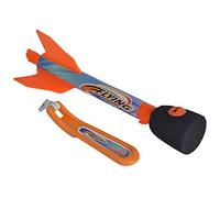 Simba 107202415 Space Rocket Fusée à Pipe, avec sifflet, Lance-Pierre en Caoutchouc, 23 cm, pour l'extérieur, Jouet de Jardin, à partir de 3 Ans