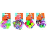 Simba 107358168-10 Ballons de Saut dans Un Filet, 3 Sorts, Un Seul Article est livré, 28 mm, à partir de 3 Ans