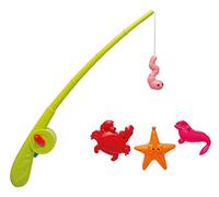 Simba 107796091 - Jeu de pêche magnétique, Canne à pêche avec Fonction Automatique, Canne à pêche 36 cm, 3 Animaux Marins, Jouet de Bain, Jouet pour Enfant