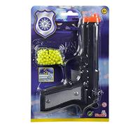 Simba 108022556 - Pistolet à Bille avec munitions, 3 Assortis, Un Seul Article est livré, 100 balles, 21 cm, Pistolet pour Enfants, à partir de 3 Ans