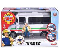 Simba 109251073 - Pompier Sam - Le Bus De Sam Trevors Avec Figurine - Neuf