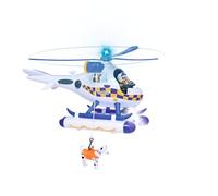 Simba Jouet Sam le Pompier Wallaby Police – son, lumière bleue, treuil, figurine Rose, 3+