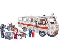 Simba - 109309863 - Masha Et Michka - Ensemble De Poupée - L'Ambulance + Figurines Et Accessoires