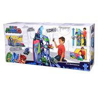 Simba 109402466 - PJ Masks Quartier Général Transformable Véhicule 2 en 1 Transformable avec Lumière et Son - À partir de 3 Ans