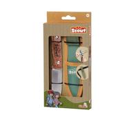 Simba 109452670 Scout Couteau de sculpture pour enfant à partir de 8 ans (17 cm) - Couteau de poche en bois avec lame de 8 cm de longueur et pointe arrondie - Jouet de recherche et d'explorateur avec