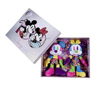 Simba 6315870124 - Coffret Collector Disney Mickey & Minnie 100 ans, Peluche de 33 cm, Édition limitée pour Collectionneurs, Coffret Cadeau, Exclusivité Amazon, Certificat & Numéro de série