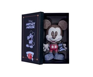 Simba 6315870309 Disney Mickey Mouse Jean, Édition Octobre, Exclusivité Amazon, Figurine en Peluche 35 cm, Coffret Cadeau, Édition Limitée Collector