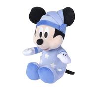Simba 6315870349 - Disney - Mickey Mouse - Bonne Nuit - Peluche phosphorescente - 25 cm - Mickey Mouse - Jouet pour bébé - Convient dès Les Premiers Mois de Vie