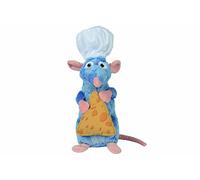 Simba 6315874987 - Disney Peluche Remy avec Toque et Fromage ± 25 cm
