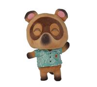 Simba Animal Crossing Nepp Peluche - Doudou Personnage de Jeu Vidéo en Tissu Doux avec Chemise Verte Articles de Fans Nintendo Jouet en Peluche pour Enfants et Fans Marron 25 cm 0 Mois