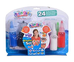 Simba Aqua Gelz 106322451 Set créatif de Figurines Souples en 3D, Gel coloré Plongeant dans des Formes, à partir de 8 Ans