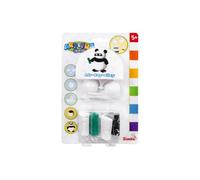 Simba Art & Fun Air Dry Clay Panda - Kit créatif avec pâte à modeler séchant à l'air, 4 couleurs Airclay, pièces en plastique et instructions (français non garanti), kit de bricolage pour enfants à