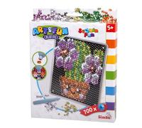Simba Art & Fun Sequin Fun Cactus Kit de bricolage avec 700 paillettes pailletées, plaque à motif 18 x 18 cm, avec stylo à emboîter, peinture mosaïque créative pour enfants à partir de 5 ans