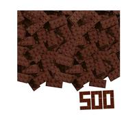 Simba Blox Lot de 500 Blocs de Construction Marron pour Enfants à partir de 3 Ans et Plus 8 Briques dans Un Carton de Haute qualité, entièrement Compatible avec de Nombreux Autres Fabricants