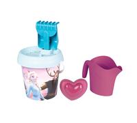 Smoby Seau garni Reine des Neiges – Arrosoir, tamis, râteau, pelle, moule – Dès 18 mois