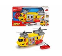 Dickie Toys 203306004 Hélicoptère de Sauvetage avec feu Avant Rotatif et Son, avec treuil, Piles incluses, 30 cm, à partir de 3 Ans, Multicolore