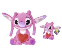 Simba - Disney Lilo & Stitch Peluche Angel avec cœur - Taille 25 cm - Disney + 0 Mois - 6315877002X06
